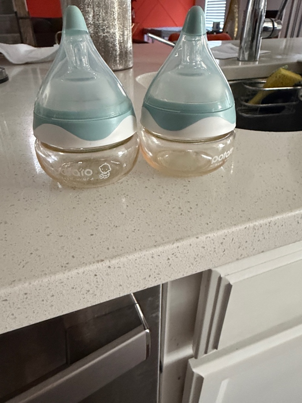 Tommee Tippee Style Silicone Spout Baby Sippy Bottles - Mint